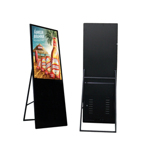 Pantalla de publicidad de pie portátil de señalización digital interior plegable de 43/49/55 pulgadas con panel <span class=keywords><strong>LCD</strong></span> - Product Image 6