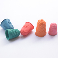 Vente en gros de protège-doigts antidérapants en caoutchouc naturel, protège-doigts Orange en Silicone souple