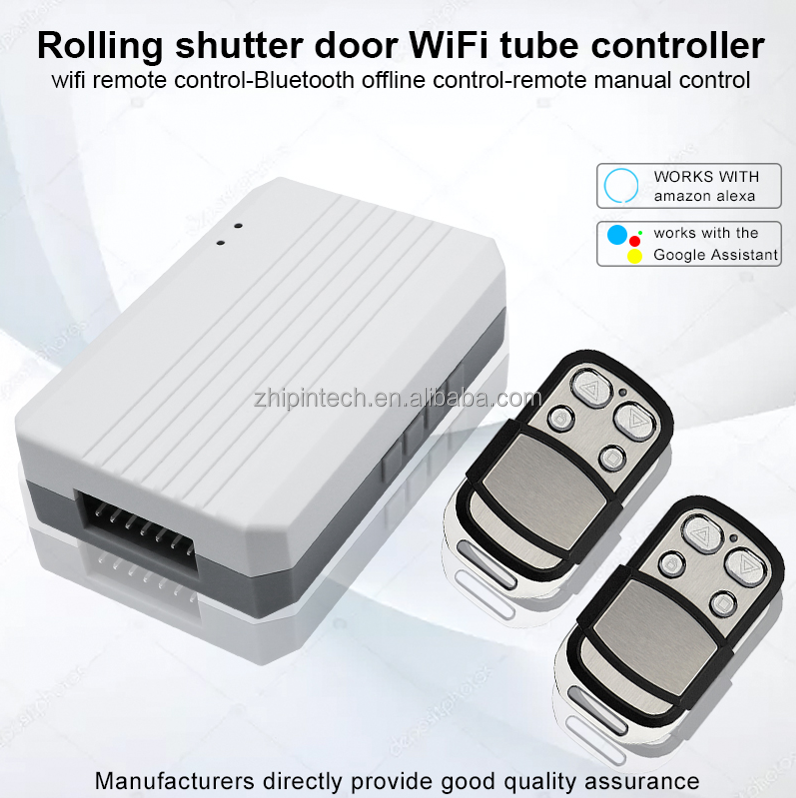 WiFi Tuya RF 433mhz <strong>AC</strong> 220V Tubular <strong>Motor</strong> <strong>Wireless</strong> <strong>Remote</strong> <strong>Control</strong> Switch Transmitter Set Work With Alexa Roller Shutter Garage