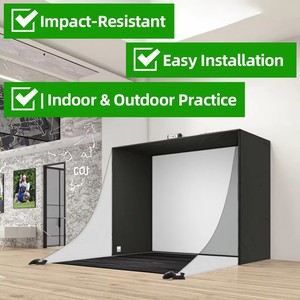 Simulateur <span class=keywords><strong>de</strong></span> <span class=keywords><strong>Golf</strong></span> Complet pour <span class=keywords><strong>Pratique</strong></span> en Intérieur, <span class=keywords><strong>Cage</strong></span> <span class=keywords><strong>de</strong></span> 10x8 Pieds ou Toute Taille Disponible avec Cadre et Filet d'Enceinte - Product Image 2