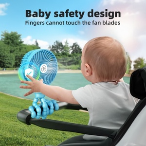 Customizable High Quality Handheld Outdoor Usb Fan 2024 New Led Portable Baby <b>Stroller</b> Fan - Product Image 6