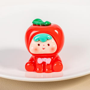 Mini Fruit Resin Jewelry Accessories DIY Refrigerator Sticker Desktop Jewelry Keychain Pendant Wholesale New Materials - Product Image 4