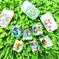 Autocollants DTF UV pour enfants, motif chignons roses, prêts à l'emploi, 45 ml, petits flacons pulvérisateurs, autocollants enveloppants