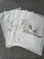 Sacs en plastique à fermeture éclair avec logo personnalisé pour l'emballage des vêtements, sacs en PE à fermeture éclair réutilisables pour l'emballage des vêtements et de la mode