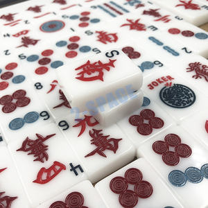 YUDA basso MOQ Laser incisione Logo Mahjongg personalizzare acrilico americano stratificato Mahjong gioco Set - Product Image 4
