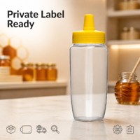 Botellas de Plástico PP de Grado Alimenticio para Salsas, Miel, Condimentos, Mayonesa y Mostaza