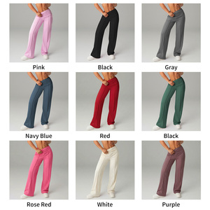 <span class=keywords><strong>Pantaloni</strong></span> Sportivi da <span class=keywords><strong>Donna</strong></span> Personalizzabili <span class=keywords><strong>con</strong></span> Logo, <span class=keywords><strong>Comodi</strong></span> e Larghi, a Gamba Larga, per Corsa e Allenamento, Tinta Unita, <span class=keywords><strong>Vita</strong></span> Alta, <span class=keywords><strong>con</strong></span> Tasche - Product Image 2