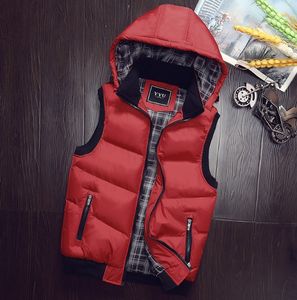 Gilet con Cappuccio Senza Maniche OEM ODM Personalizzato con Logo, Abbigliamento Invernale da Uomo, <span class=keywords><strong>Giacca</strong></span> Antivento Calda <span class=keywords><strong>e</strong></span> Spessa - Product Image 3