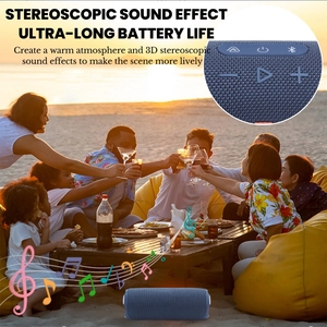 Top 3 des meilleurs gadgets pour les sports de plein air, haut-parleur portable étanche avec caisson de basses sans fil, boombox anti-chute - Product Image 4