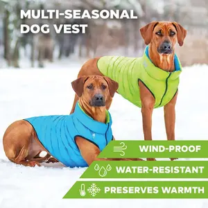 ZYZ PET açık köpek balon ceket, köpek mont büyük köpek giysileri, kar rüzgar geçirmez köpek soğuk hava mont polar sherpa