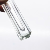 Flacon pulvérisateur vide de 10 ml (1/3 oz) avec pompe, flacon de parfum transparent de 10 ml, flacon en verre à paroi épaisse, long et fin, rond/carré, flacon d'arôme en verre