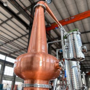 Tw 600L แอลกอฮอล์ใหม่หม้อจินผักชีผักชีผักชีอุปกรณ์กลั่นทองแดงคุณภาพสูงหรือแห้งอุปกรณ์กลั่นทองแดงสำหรับบ้านฟาร์ม CE - Product Image 4