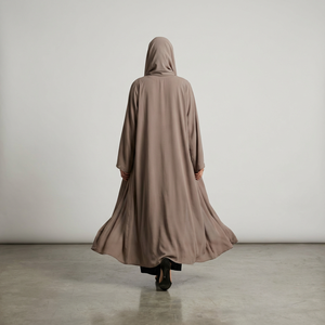 Custom Muslim Women <b>Abaya</b> Premium <b>Satin</b> Fabric <b>Open</b> <b>Abaya</b> Ready Stock Full Length Islamic Muslim Dubai Eid <b>Abaya</b> Wholesale - Product Image 2