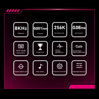 Nouveau clavier mécanique ATK RS6 Ultra+ en aluminium CNC, rétroéclairage RGB à effet Hall, USB-C, 68 touches, clavier de jeu Esports