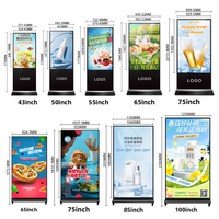 Pantalla Táctil LCD Vertical de Alta Definición de 85 Pulgadas con Android, Señalización Digital de Pie