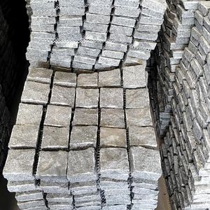 SH Đá Ngoài Trời đường lái xe đá tự nhiên ánh sáng màu xám g654 Granite khối lập phương ngăn xếp trái phiếu chia bề mặt lát đá lưới đá cuội - Product Image 3