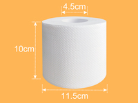 Offre Spéciale – Papier Toilette Premium 3 Plis en Bambou 10x10cm, Fabriqué à Partir de Fibres de Bambou 100% Sans Bois et Zéro Plastique