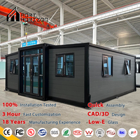 Nouvelle conception de maison préfabriquée extensible en conteneur de 20 pieds ou 40 pieds, structure en acier, maison préfabriquée en vente, maison mobile