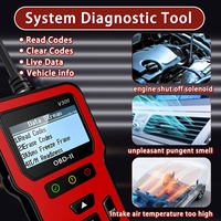 Escáner OBD2 profesional V300, lector de código avanzado y herramienta de escaneo para automóviles, control de datos en vivo, luz de motor y códigos de diagnóstico