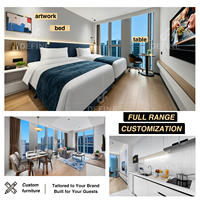 Fournisseur Clé en Main de Mobilier Hôtelier Personnalisé pour Projets Hôteliers : Ensemble de Chambre d'Hôtel Moderne de Luxe Étoilé