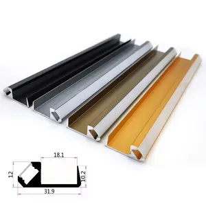 Board laminate cabinet light front 45-degree slant lighting led aluminum channel