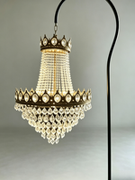 Support en fer demi-cercle pour lustre extérieur, décorations de mariage, fournisseur de centres de table
