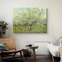 Impression sur toile d'art mural moderne, reproduction de la peinture « Verger Blanc » de Vincent Van Gogh, décoration pour salon