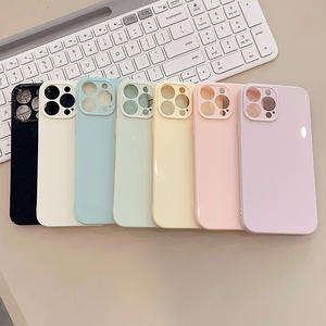 Funda de color sólido Macaron para iPhone 17 Pro Max, compatible con Apple 13, 16, Jelly 14 Plus, funda suave brillante 12 - Product Image 3