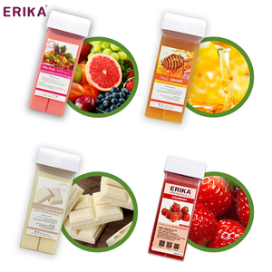 Kit de <span class=keywords><strong>cire</strong></span> à rouleau personnalisé OEM ensemble de <span class=keywords><strong>cire</strong></span> dépilatoire indolore avec applicateur pour l'épilation de salon à domicile - Product Image 5