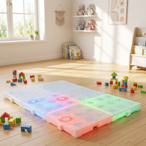 Piso de Baile Interactivo Antideslizante con Luces LED Activadas por Tacto, Recargables, para Coordinación Sensorial - Product Image 2