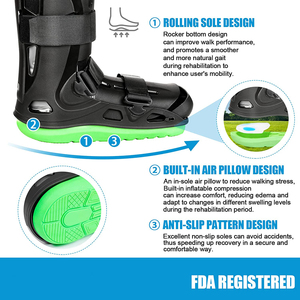 Hot Selling Orthopedic Pneumatic Walking <strong>Boot</strong> Medical <strong>Air</strong> Walker <strong>Cast</strong> <strong>Boot</strong> for Ankle Fracture Sprain Rehabilitation - Product Image 2