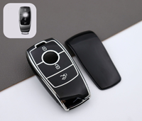 Nouvelle Housse de Clé de Voiture pour Mercedes Classe C/E GLC300L/260L E300L/E260/E350/A200, Porte-Clés en TPU à Boucle à Encliquetser