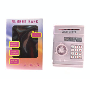 Tirelire électronique pour enfants avec fonction ATM, coffre-fort pour économiser l'argent, jouet éducatif et financier, tirelire simulée avec verrouillage par mot de passe - Product Image 3