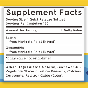 فيتاهيثي أوم/أودم ملصق خاص مصنع توريد الحلال الطبيعية كبسولات لوتين العضوية مع زياكسانثين الفيتامينات العين - Product Image 2