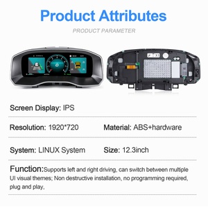Navihua <b>Car</b> Digital Cluster <b>Speedometer</b> Virtual Cockpit Linux System Carplay Auto Gauge <b>for</b> Volkswagen VW Amarok 2017-2020 - Product Image 5