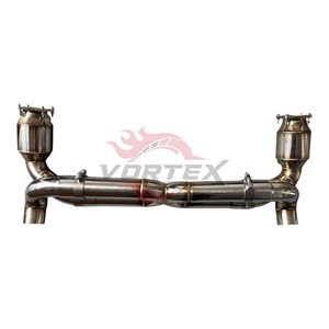 Sección Trasera de Escape de Acero Inoxidable Vortex Racing con Catalizador de Alto Flujo para Porsche 996 de Aspiración Natural, Piezas de Afinación de Sonido - Product Image 1