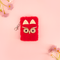 Carnets de notes miniatures décorés de hiboux moelleux, ensemble cadeau de 8 couleurs préféré des enfants, agendas