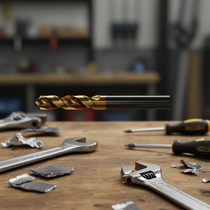 Foret hélicoïdal HSS-Co 7,6 mm avec revêtement TiN, auto-centrant, multi-usages - Product Image 3