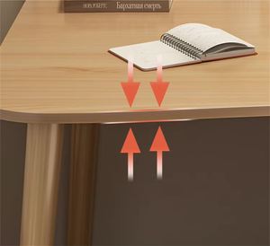 Bureau en bois minimaliste, fonctionnel, élégant, peu encombrant, disponible en plusieurs tailles, avec rangement sous tiroir, idéal pour les bureaux à domicile et les salles d'étude - Product Image 3