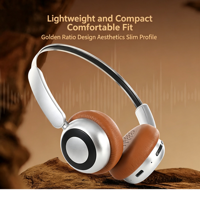 KQM-02 Over Ear for 5.4 Wireless Headphones with 10-15 Hours Battery Life-American Retro Design