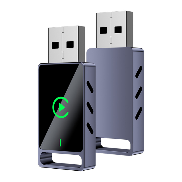 30% Off Mini Compact Dongle 2 in 1 Plug and Play Convert Wired to Wireless CarPlay Dongle USB-A/USB-C CarPlay Dongle