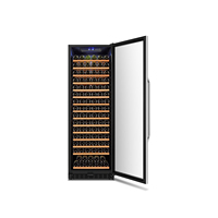 Réfrigérateur à vin Vantico 450L 171 bouteilles, zone unique, compresseur, avec étagères en bois pour hôtel, restaurant