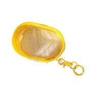 Pochette de rangement mini transparente en PVC, sac à figurines de dessin animé, porte-clés, organisateur de câbles étanche, pendentif de sac à dos, utilisation extérieure