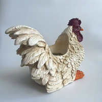 Vente directe d'usine 3D décoration de jardin résine artisanat modèles peints jardinière avec ornements Figurine Pots de plantes
