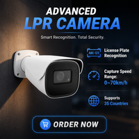Caméra de reconnaissance de plaques d'immatriculation 4MP ANPR, caméra extérieure IP66, vision nocturne, carte SD 256 Go, reconnaissance de véhicules, caméra IP LPR