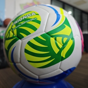 2026 Worlds Cup Soccer Size 5 Custom Logo Seamless Leather Football Training <b>Ball</b> Worldwide Popular Laminated Durable - Product Image 3