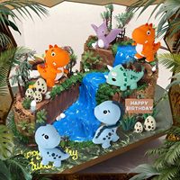 Décorations de gâteaux en forme d'animaux, idéales pour les fêtes d'anniversaire, comme décorations ou toppers pour gâteaux