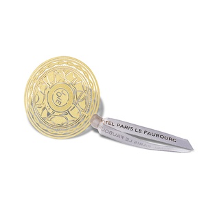 Holiday Promotion Gift Complex Gear Design Metal <b>Bookmark</b> with White Ribbon - Product Image 6