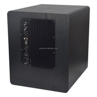 Subwoofer actif BW08 de 8 pouces, 250 W RMS, 500 W de puissance maximale, en contreplaqué, portable pour discothèque, karaoké, bar, DJ, maison et événements en plein air