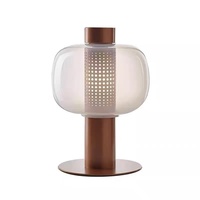 Lampe de table LED moderne en fer et verre de style nordique, alimentée par courant alternatif, pour chambre à coucher, salon, utilisation au chevet